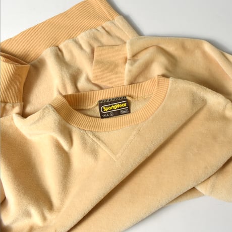 USED 80'S "SPORTSWEAR" PILE CREW NECK SWEAT