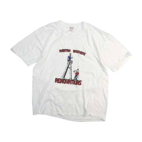 USED 90'S "AMBITION BROTHERS RENOVATION" T-shirt