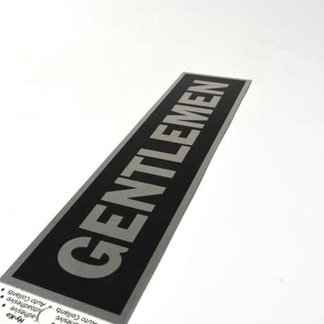 "GENTLEMEN" ALUMINIUM TOILET SIGN
