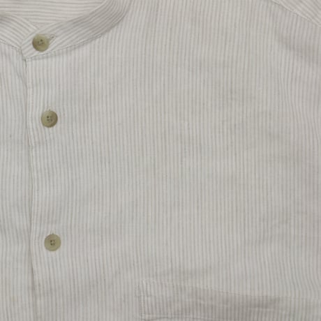 USED "ALFANI" SINGLE NEEDLE / BAND COLLAR SHIRT