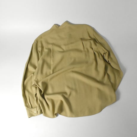 USED "CLUB MONACO" RAYON OPEN COLLAR SHIRT