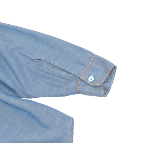 VINTAGE 70'S "MONTGOMERY WARD" HAND EMBROIDERY CHAMBRAY SHIRT