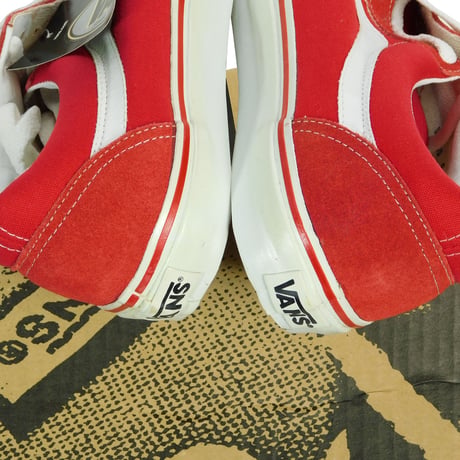 1994 DEAD STOCK VANS "OLD SKOOL" RED / WHITE
