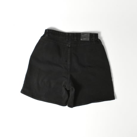 USED "LEE ORIGINAL JEANS" BLACK DENIM SHORTS