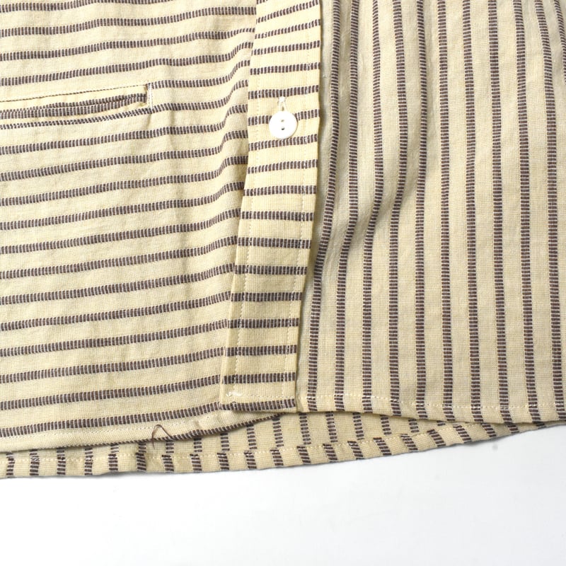 【NOROLL|ノーロール】NORMAL SHIRT STRIPE S/S NOROLL 