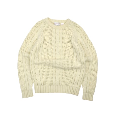 USED "WEINSTOCK'S" CABLE KNIT
