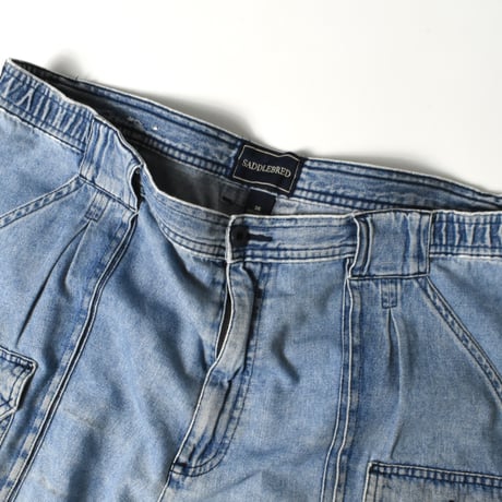 USED "SADDLEBRED" DENIM BUSH SHORTS