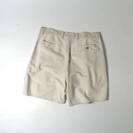 USED "R&R CASUALS" LINEN COTTON 2-TUCK SHORTS