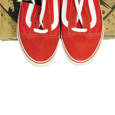 1994 DEAD STOCK VANS "OLD SKOOL" RED / WHITE