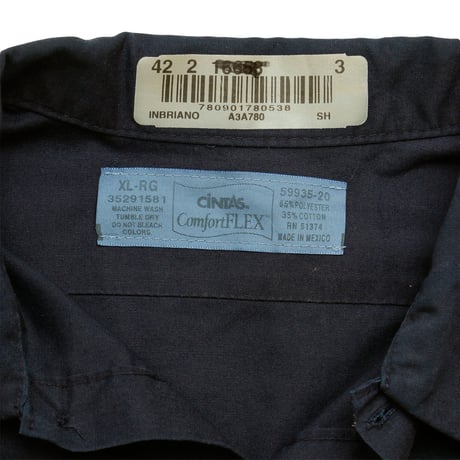 USED "CINTAS" COMFORT FLEX L/S SHIRT