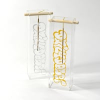 DDQS "BUBBLE LETTER" ACRYLIC INCENSE BURNER
