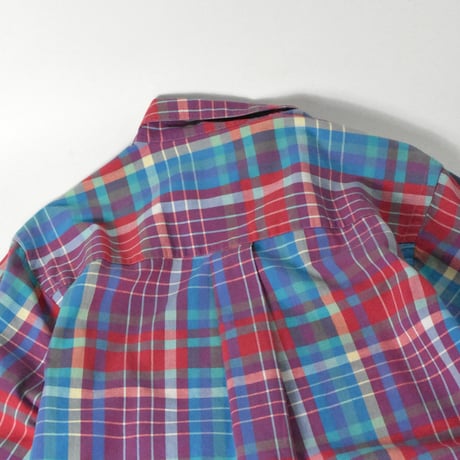 USED 90’S "EDDIE BAUER" PLAID S/S SHIRT