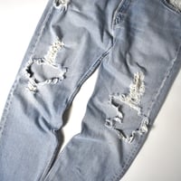 USED 99'S "LEVI'S / 501" DAMAGED DENIM PANTS