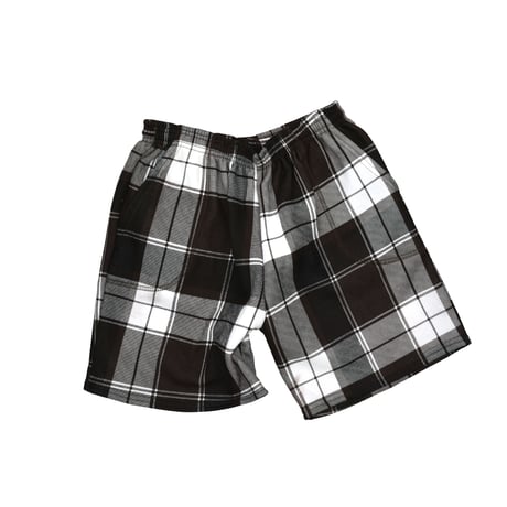 DEADSTOCK UNKNOWN PLAID SWEAT SHORTS
