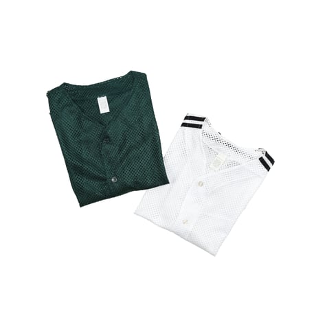 DEADSTOCK 80'S UNKNOWN MESH BASEBALL SHIRT