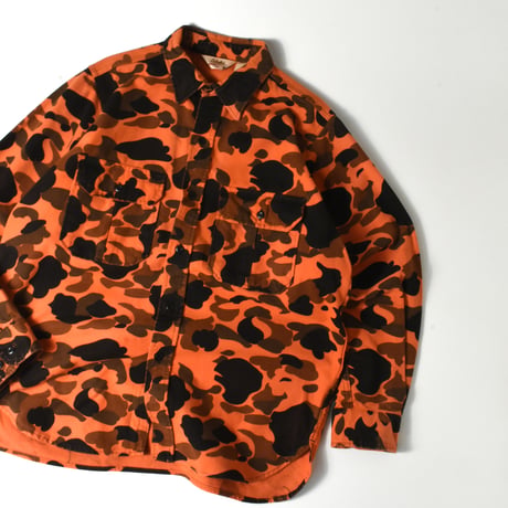 USED 90'S "CABELA'S" DUCK HUNTER CAMO L/S SHIRT