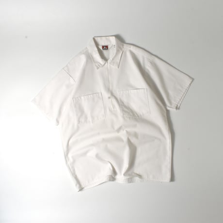 USED 90'S "BEN DAVIS" HALFZIP S/S SHIRT