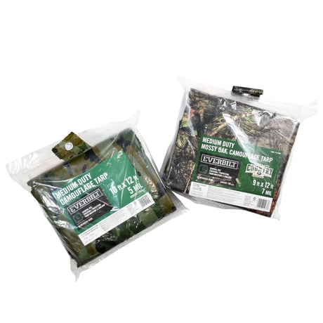 "EVERBILT" CAMOUFLAGE TARP