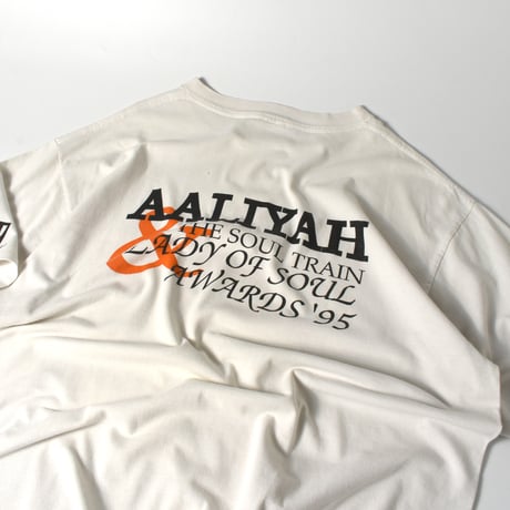 USED 90'S "AALIYAH / THE SOUL TRAIN LADY OF SOUL AWARDS '95" T-shirt