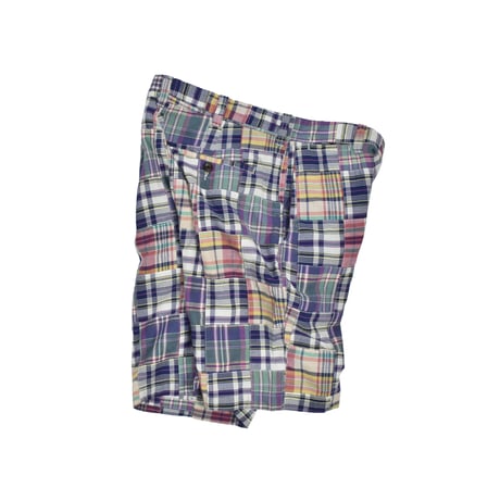 USED "J.CREW" PLAID COTTON SHORT