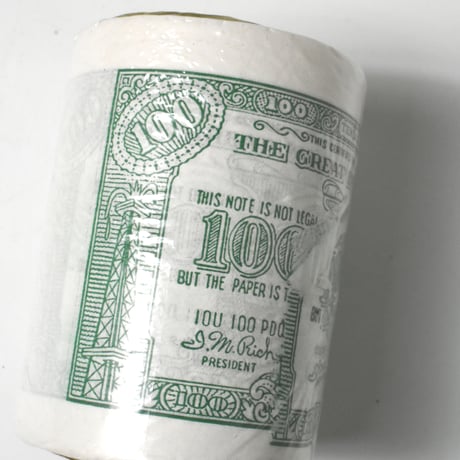 VINTAGE "BIG WHEELS" LONG GREEN TOILET TISSUES