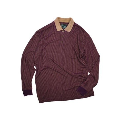 USED "BOLLE GOLF" L/S POLO SHIRT