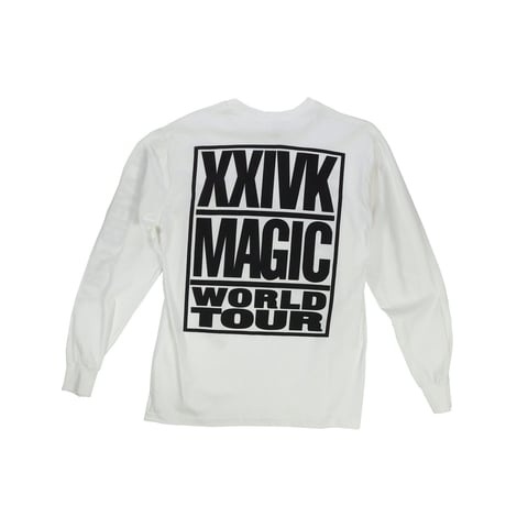 USED "BRUNO MARS XXIVK MAGIC WORLD TOUR" T-shirt