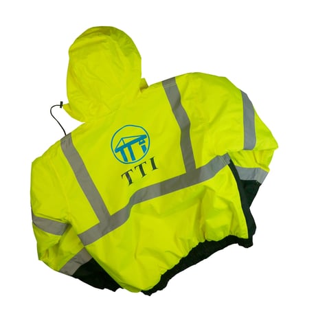 USED "TTI" REFLECTOR DOWN JACKET