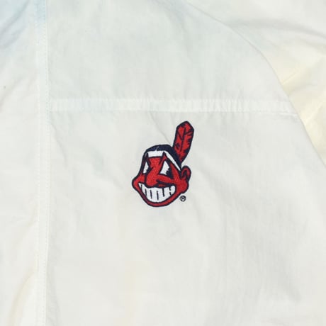 USED 90'S "ANTIGUA / CLEVELAND INDIANS" NYLON JACKET