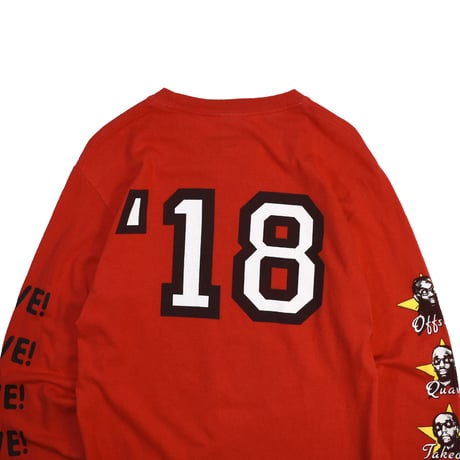 USED "2018 AUBREY & THE THREE MIGOS TOUR" L/S T-SHIRT