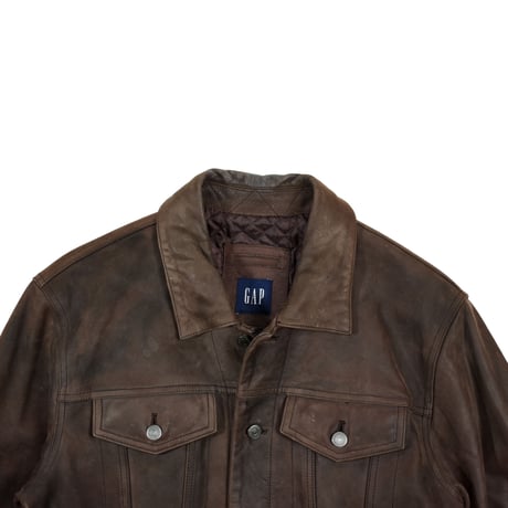 USED "GAP" 3RD TYPE LEATHER JACKET