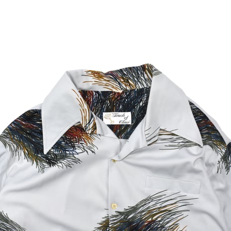 USED 70'S "TOUCH OF GLASS" OPEN COLLAR SHIRT