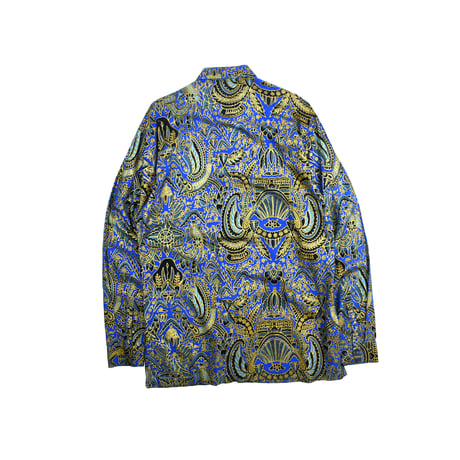 USED "MAN MAN" PRINTED BATIK PATTERN SHIRT
