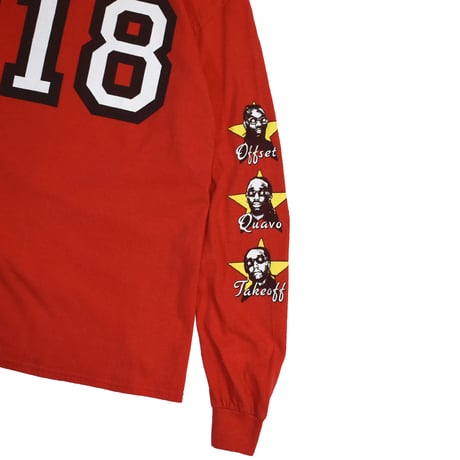 USED "2018 AUBREY & THE THREE MIGOS TOUR" L/S T-SHIRT