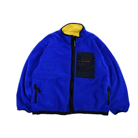 USED "POLO SPORT" REVERSIBLE FLEECE & NYLON JACKET