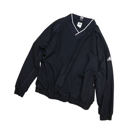 USED ADIDAS V-NECK "CLIMA SHELL WIND"NYLON JERSEY