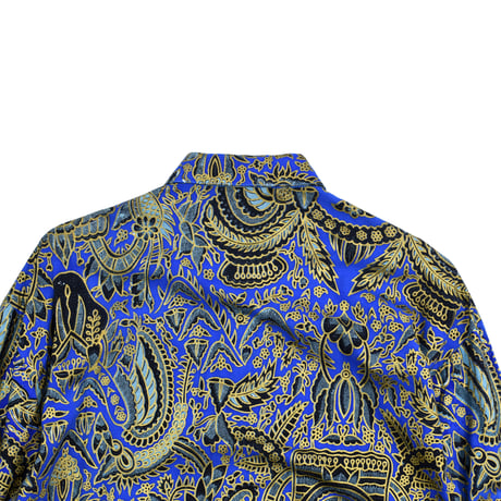USED "MAN MAN" PRINTED BATIK PATTERN SHIRT