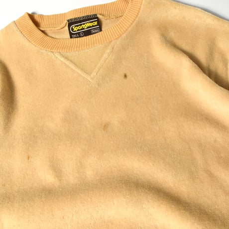 USED 80'S "SPORTSWEAR" PILE CREW NECK SWEAT