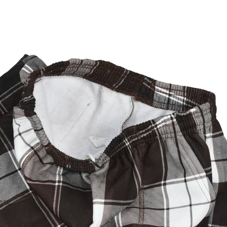 DEADSTOCK UNKNOWN PLAID SWEAT SHORTS