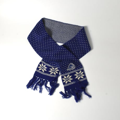 USED "BOISE STATE BRONCOS" FOOTBALL FRINGE SCARF