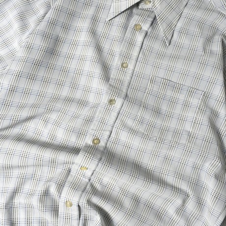 USED 70’S "THAT KNIT by PABLO" PLAID L/S SHIRT