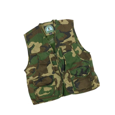 USED "MASTER SPORTSMAN RUGGED OUTDOOR GEAR" CAMOUFLAGE VEST