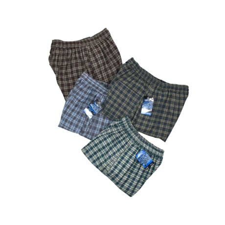 NOS "SURF ODYSEEY" EASY PLAID SHORTS