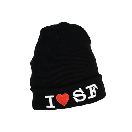 USED "I LOVE SF" BEANIE
