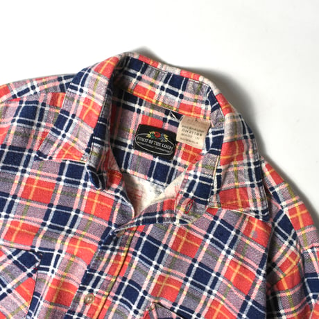 USED 70-80'S "FRUIT OF THE LOOM" FLANNEL SHIRT