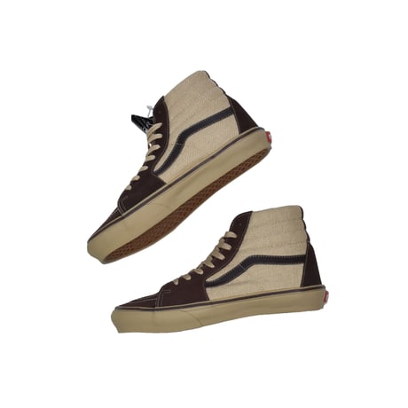 LATE 90's DEADSTOCK VANS "SK8-HI" ESPRESSO / KHAKI HEMP