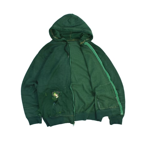 USED UNKNOWN ZIP UP HOODIE