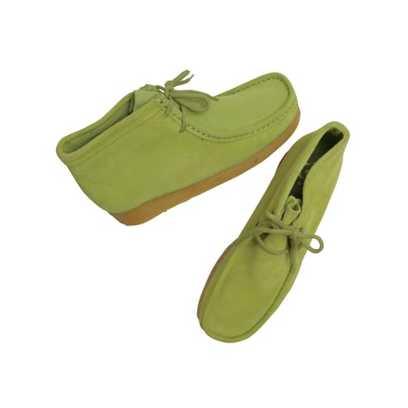 GBX "WALLABEE BOOTS" LIME GREEN SUEDE DEADSTOCK