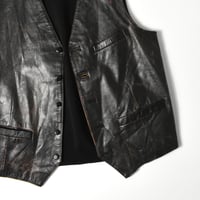 USED "VICTORY THIS IS GENUINE" LEATHER VEST