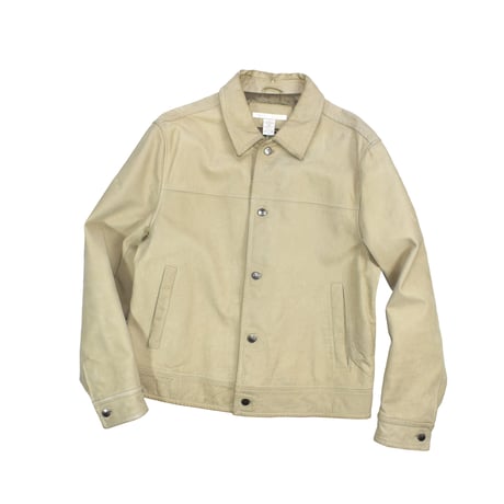 USED "PERRY ELLIS" LEATHER JACKET